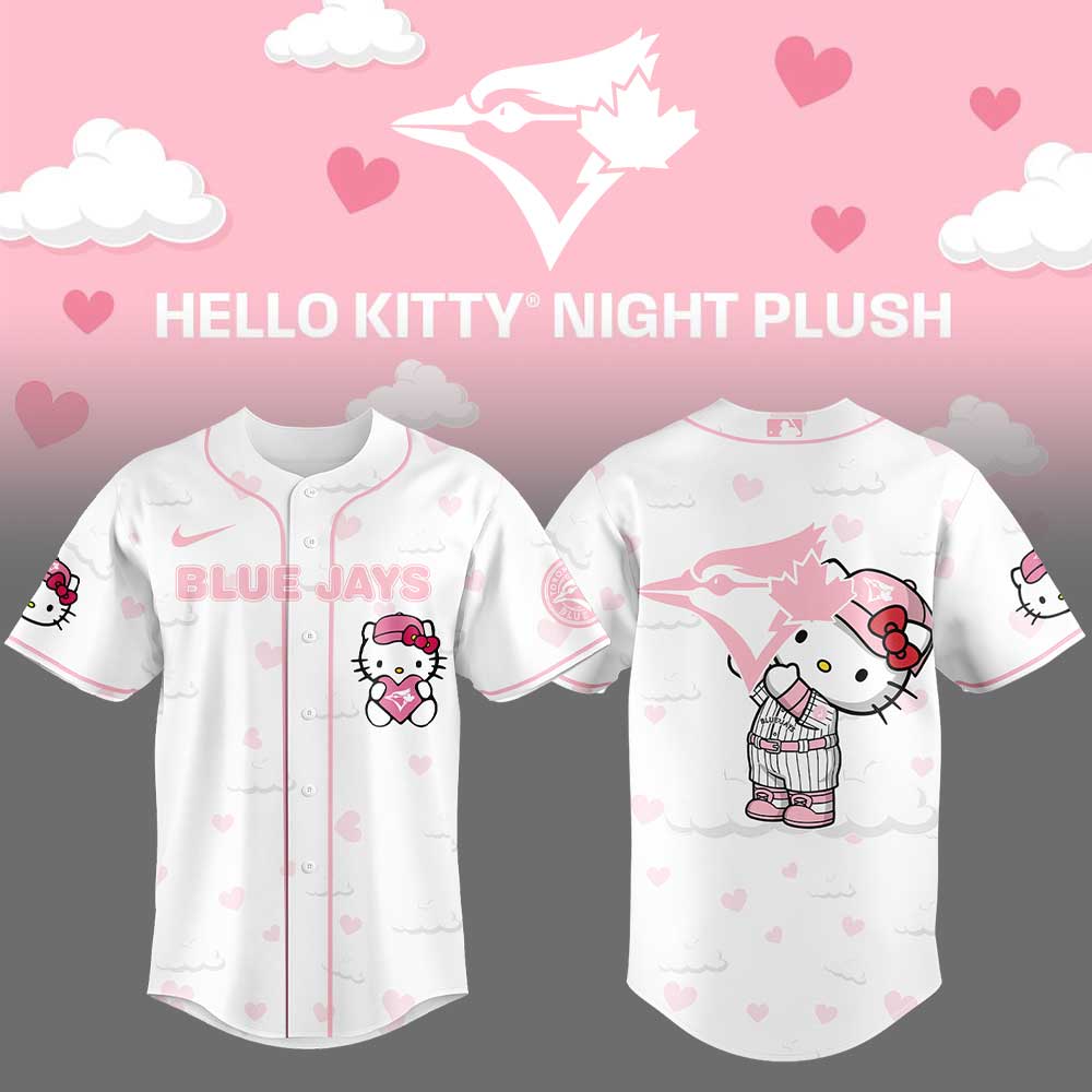 Limited Edition Toronto Blue Jays x Hello Kitty Night Plus Jersey