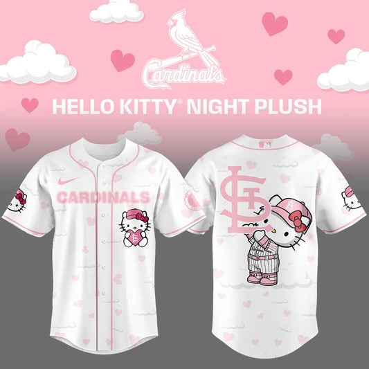 Limited Edition St.Louis Cardinals x Hello Kitty Night Plus Jersey