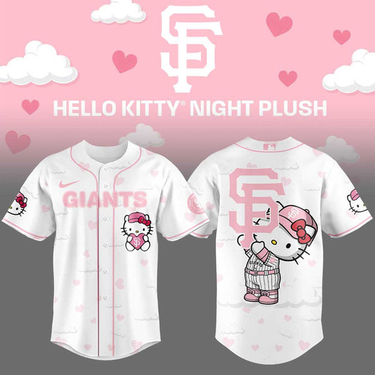 Limited Edition San Francisco Giants x Hello Kitty Night Plus Jersey