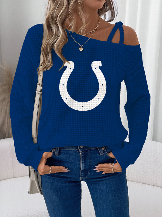 Asymmetric Off-Shoulder Women's Sweatshirt