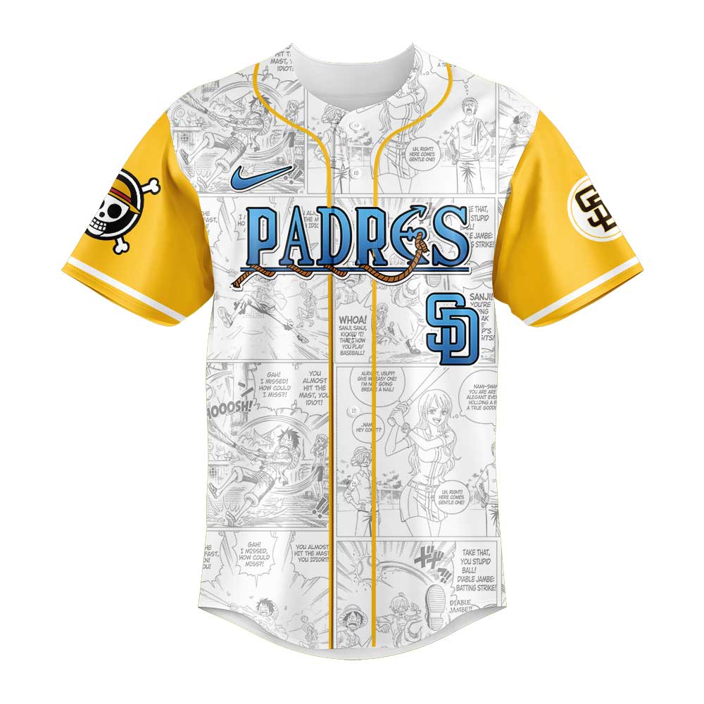 Limited Edition San Diego Padres One Piece Night Game Yellow Jersey