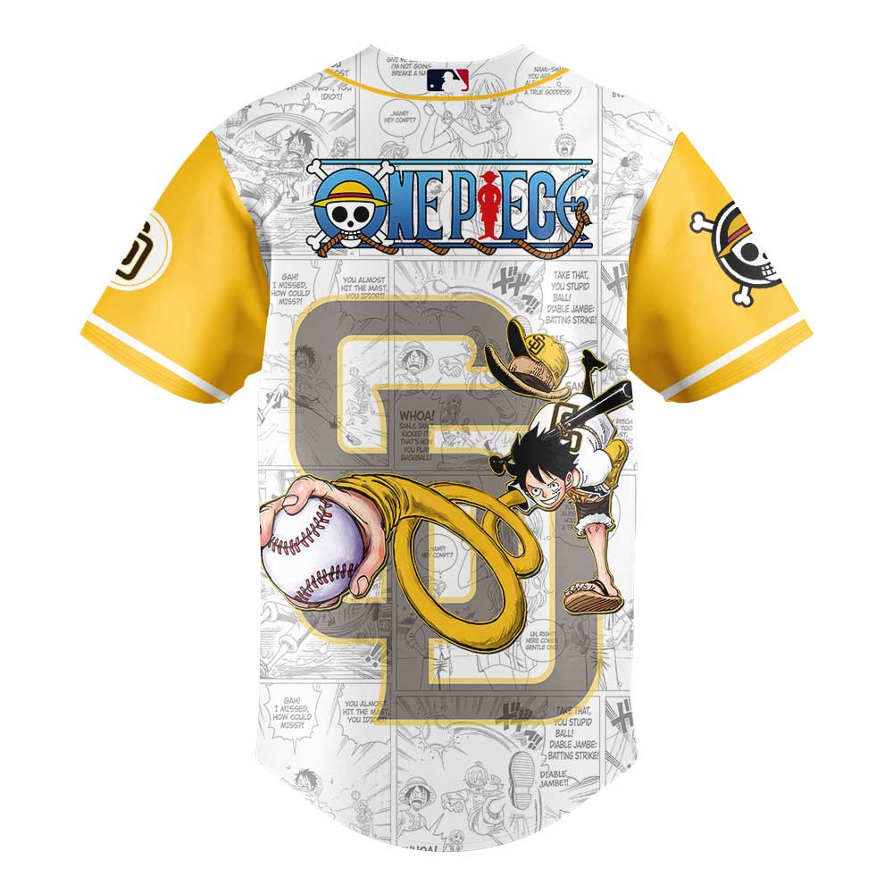 Limited Edition San Diego Padres One Piece Night Game Yellow Jersey