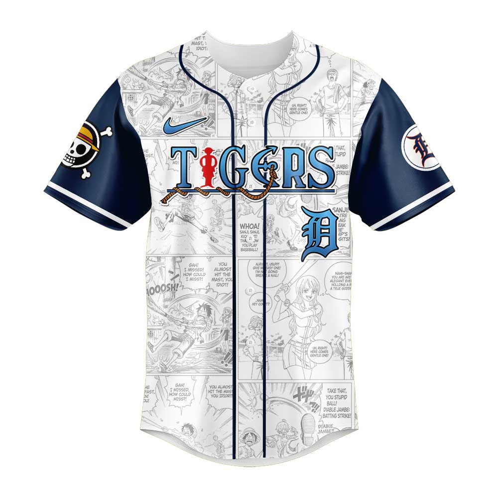 Limited Edition Detroit Tigers One Piece Night Game Jersey