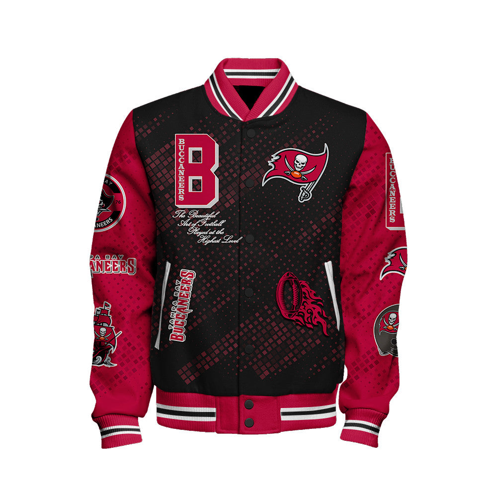 Tampa Bay Buccaneers National Football League Pattern Varsity Jacket V13