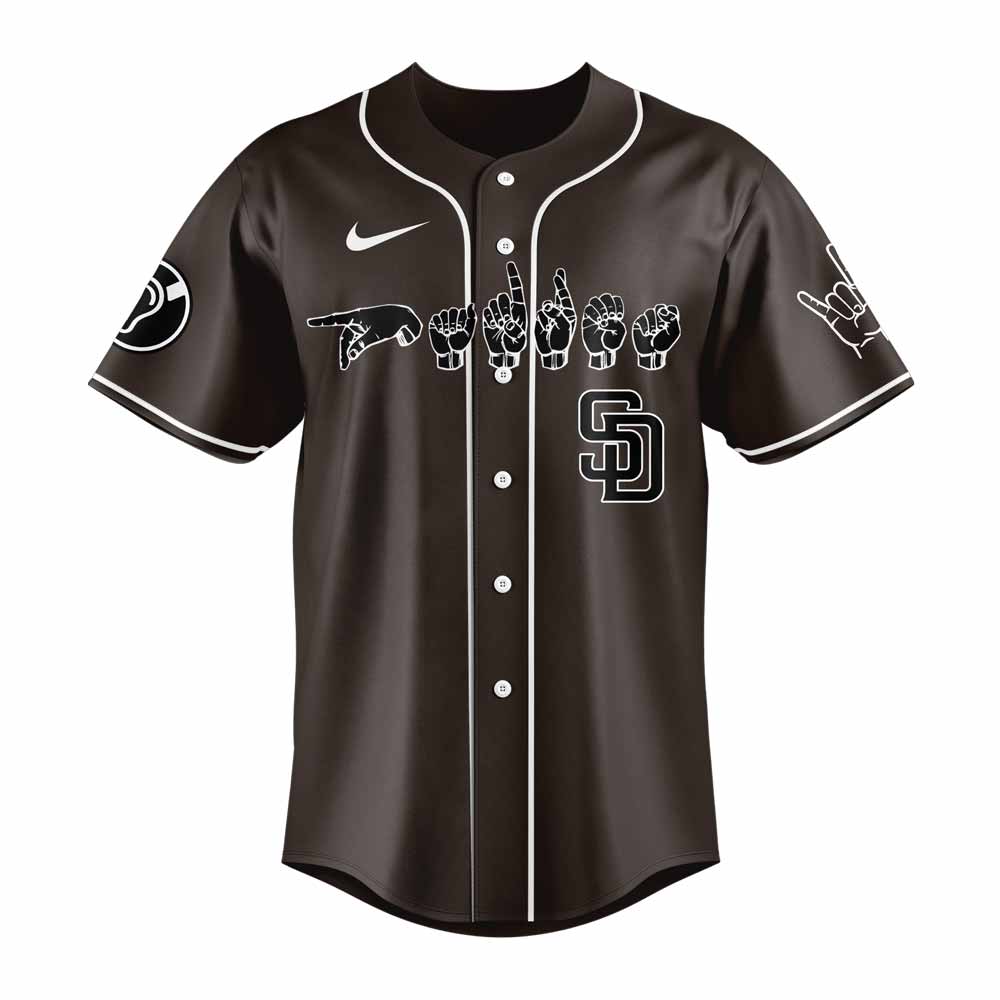 San Diego Padres Deaf and Hard of Hearing Night Combo Jersey
