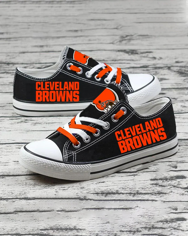 Casual printed low-top canvas shoes unisex