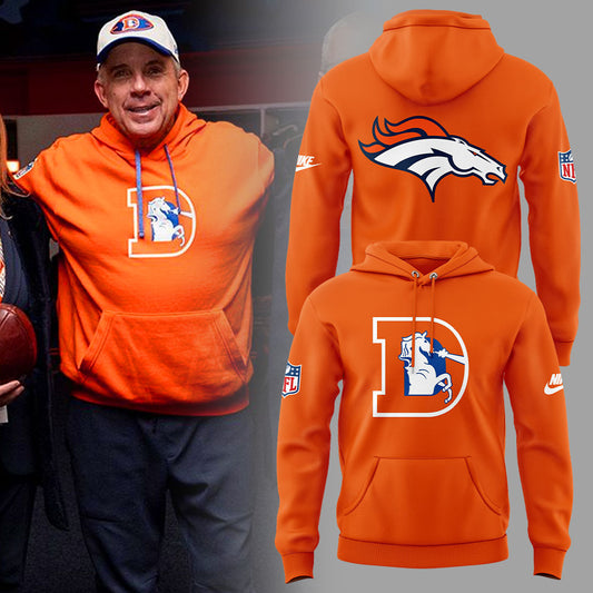 Denver Broncos Coach Sean Payton Throwback Hoodie