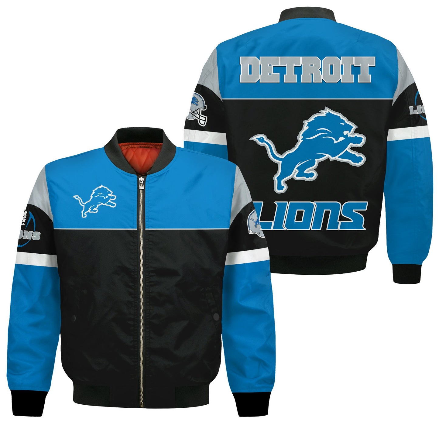 Detroit Lions National Football League 2025 -26 Feel The Power Bomber Jacket