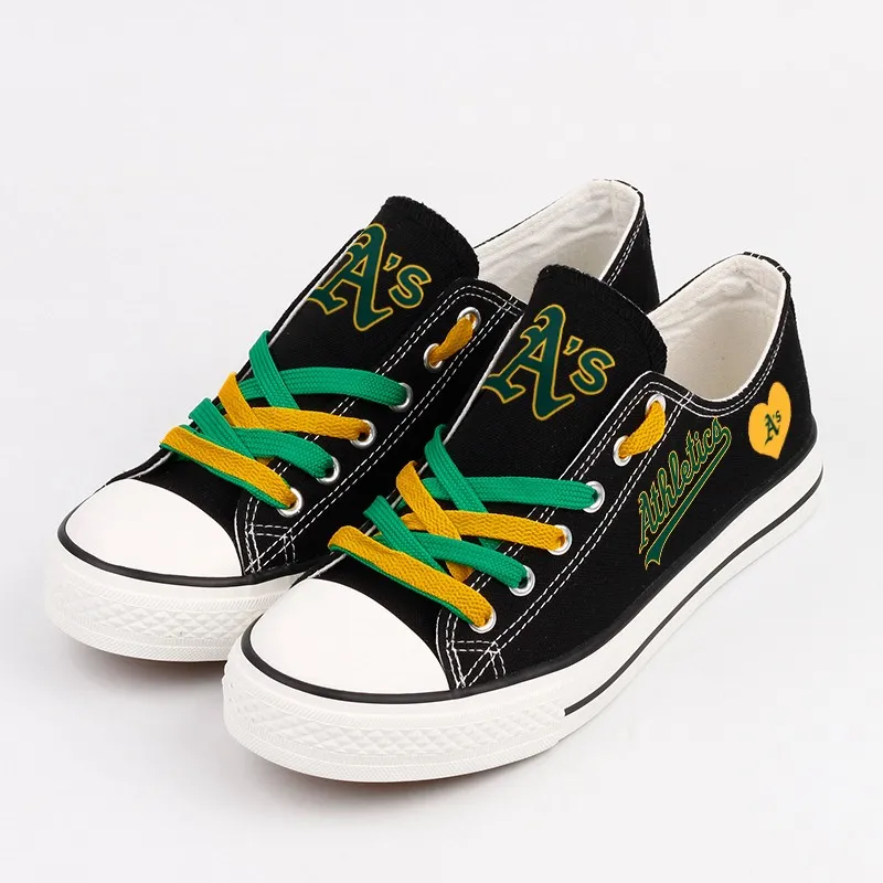 Casual printed low-top canvas shoes unisex