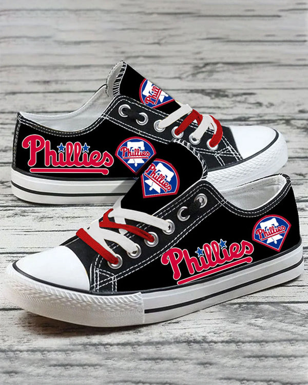 Casual printed low-top canvas shoes unisex