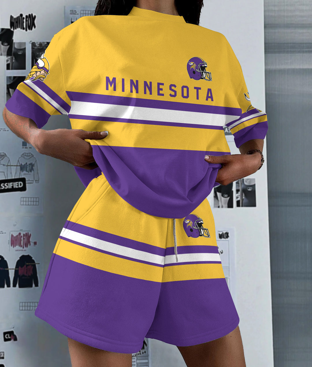 Minnesota Vikings Limited Edition Women's T-Shirt & Short Set