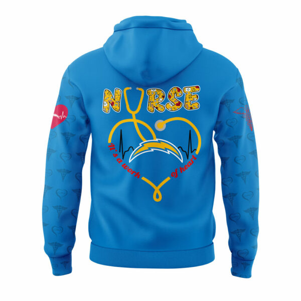 Los Angeles Chargers Nurses Appreciation 2025 Blue Combo Hoodie