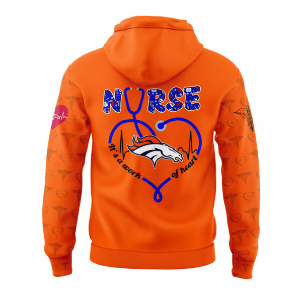 Denver Broncos Nurses Appreciation 2025 Orange Combo Hoodie