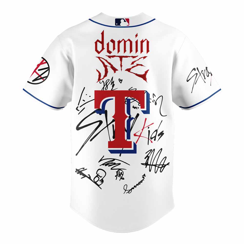 Texas Rangers x Stray Kids Word tour 2025 Jersey
