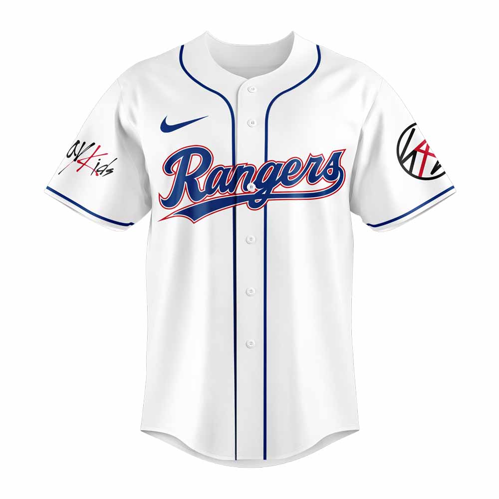 Texas Rangers x Stray Kids Word tour 2025 Jersey