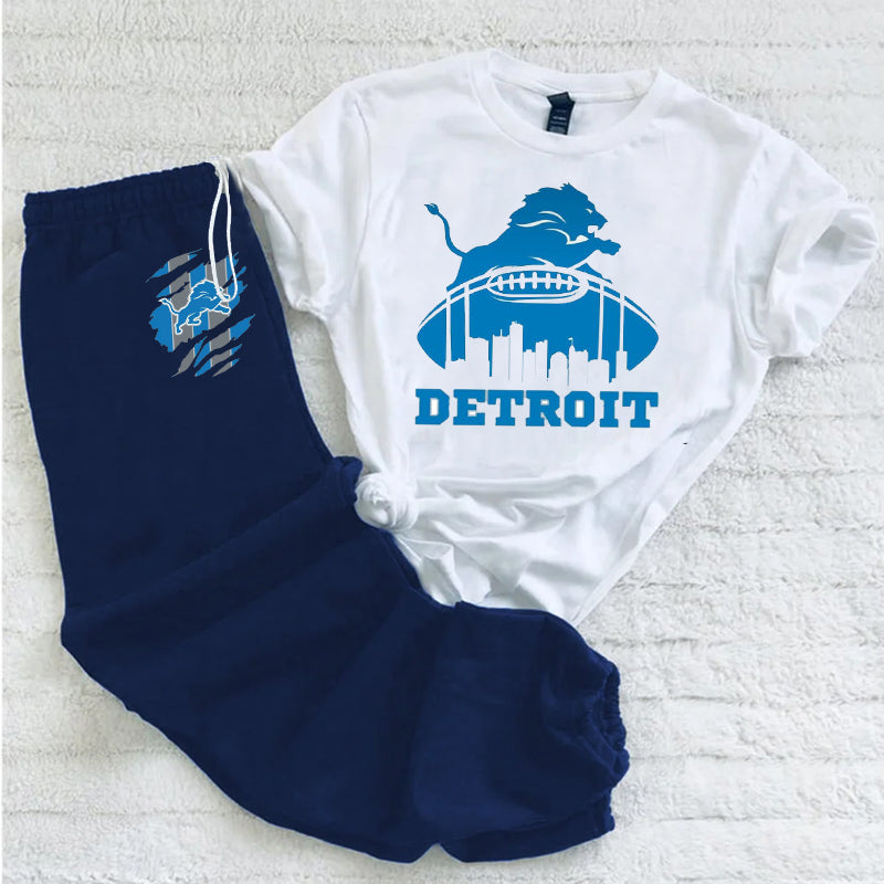 Casual loose fashion printed suit