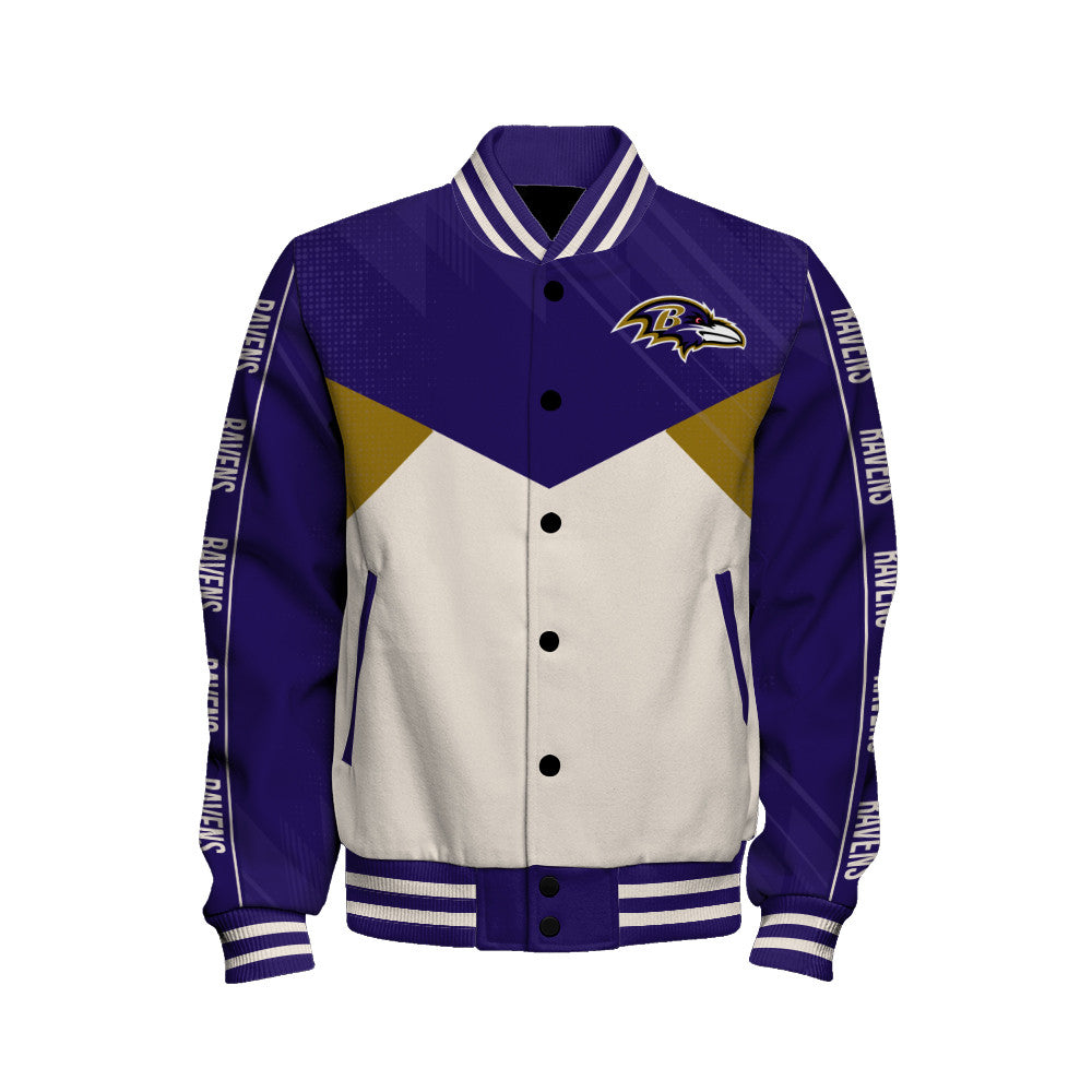 Baltimore Ravens Football Team 2025 - 26 Personality, Outstanding Unisex Varsity Jacket