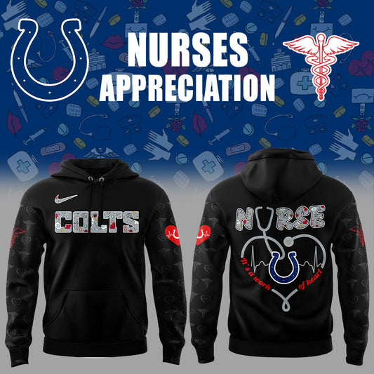 Indianapolis Colts Nurses Appreciation 2025 Blue Combo Hoodie
