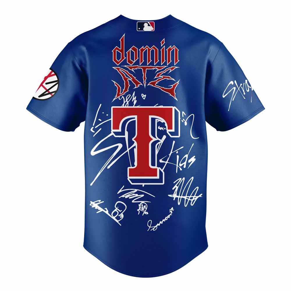 Texas Rangers x Stray Kids Word tour 2025 Jersey