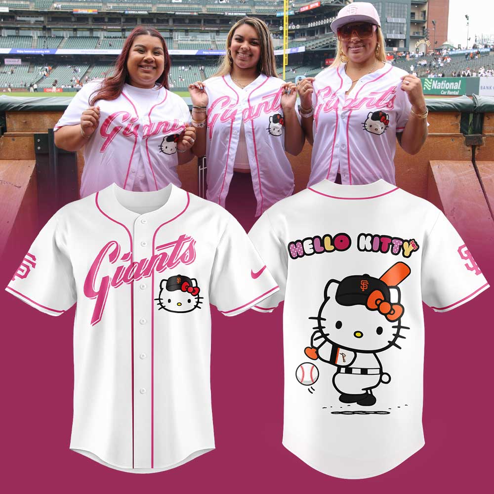 Limited Edition San Francisco Giants x Hello Kitty White Jersey