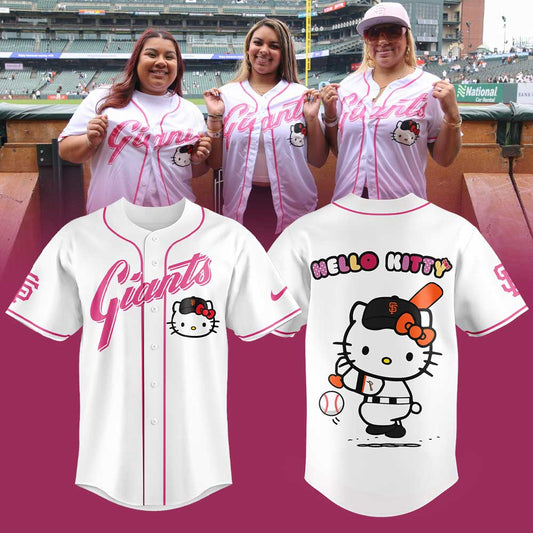 Limited Edition San Francisco Giants x Hello Kitty White Jersey