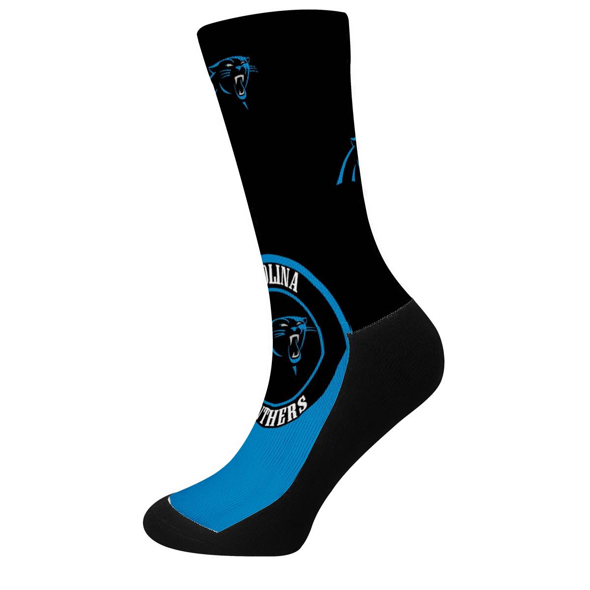 Carolina Panthers For Bare Feet Crew Socks