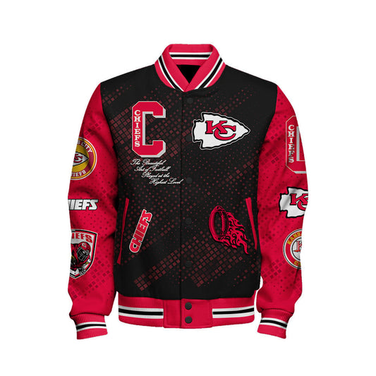 Kansas City Chiefs National Football League Pattern Varsity Jacket V13