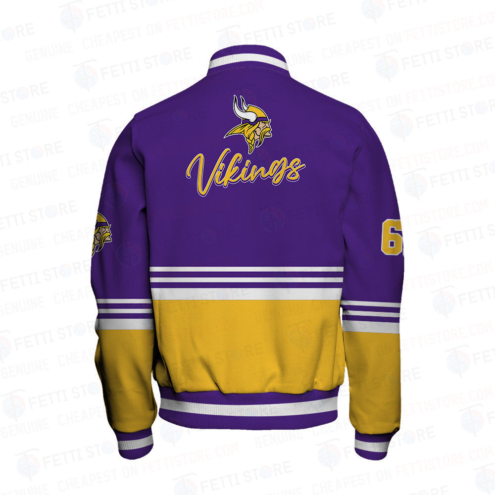 Minnesota Vikings - National Football League AOP Varsity Jacket V4