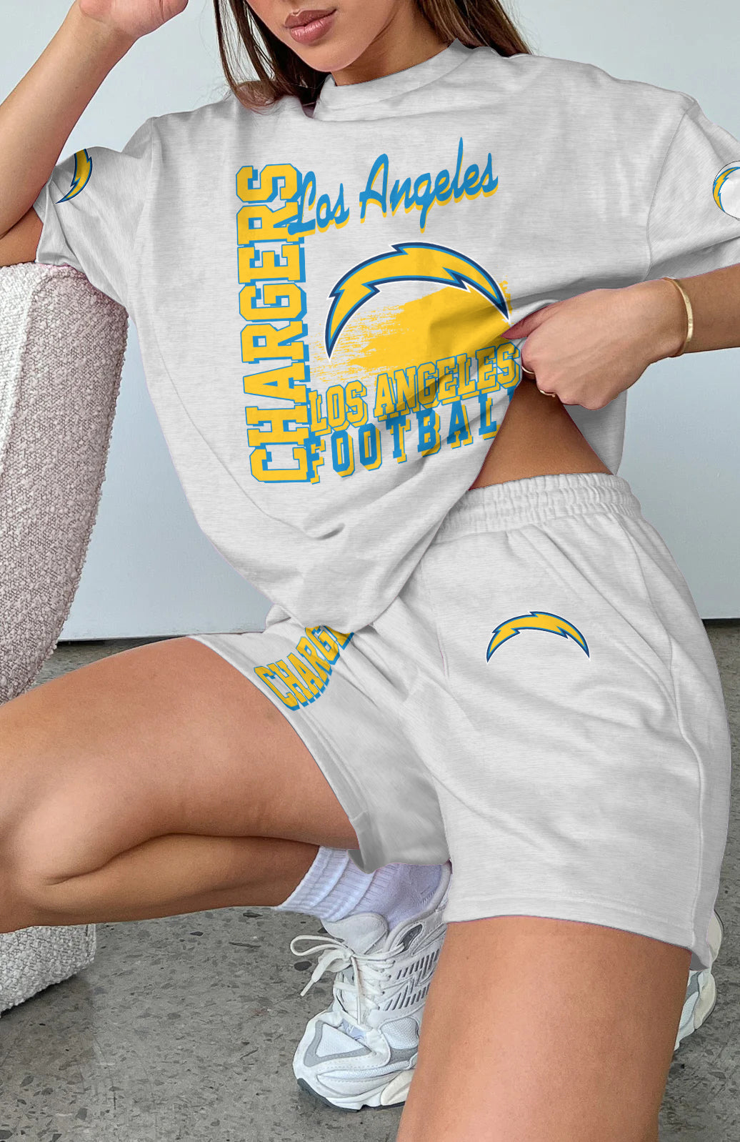 Los Angeles Chargers Limited Edition Women's T-Shirt & Short Set