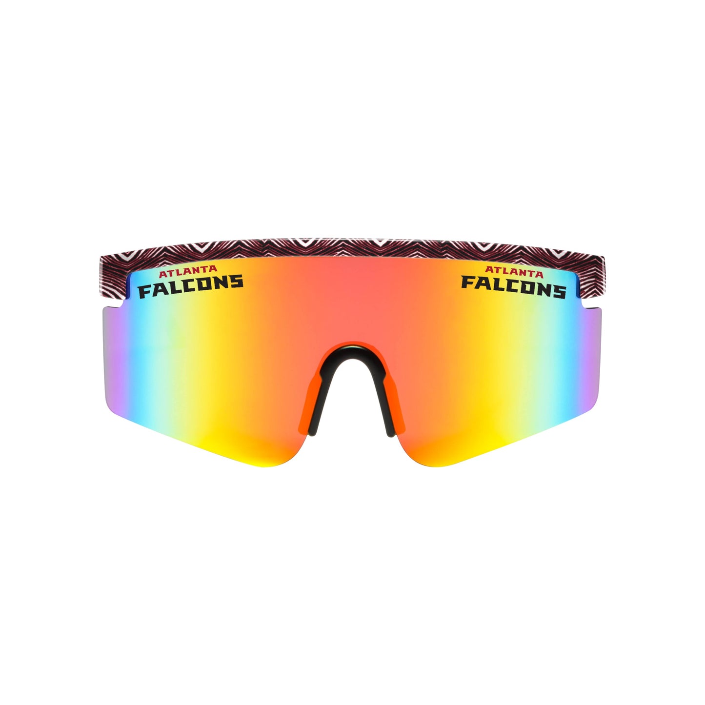 FOCO X Zubaz NFL Collab 90s Retro Swag Sunglasses, Atlanta Falcons