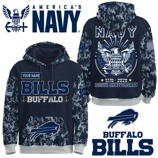 BUF x U.S Navy 250th Birthday Anniversary-3D Unisex Hoodie