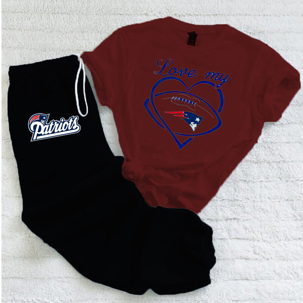 Casual loose fashion printed suit