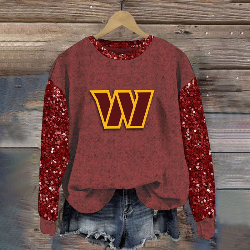 Sequined Sleeves Vintage Sweatshirt