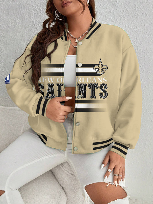 New Orleans Saints Women's Long Pass Full- Snap Casual Jacket