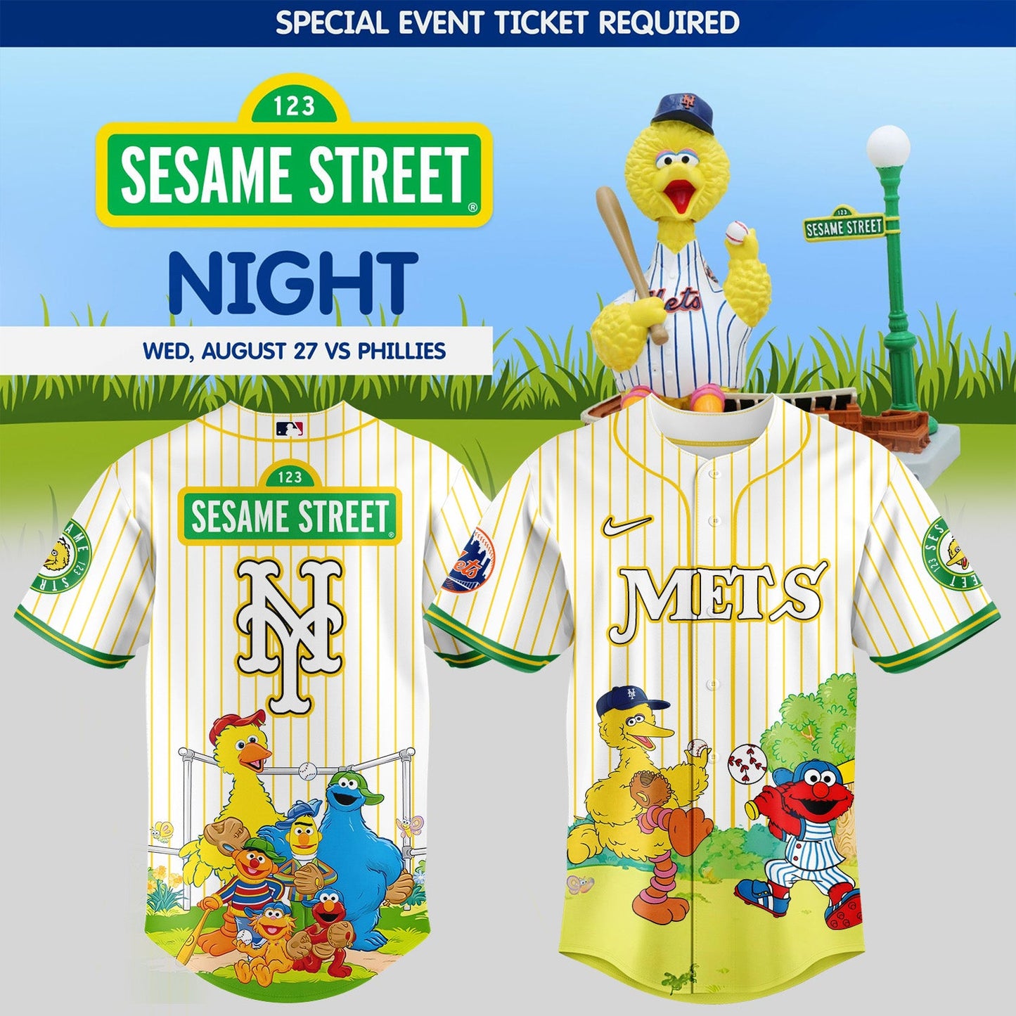 New York Mets _ Sesame Street Night Jersey 2025