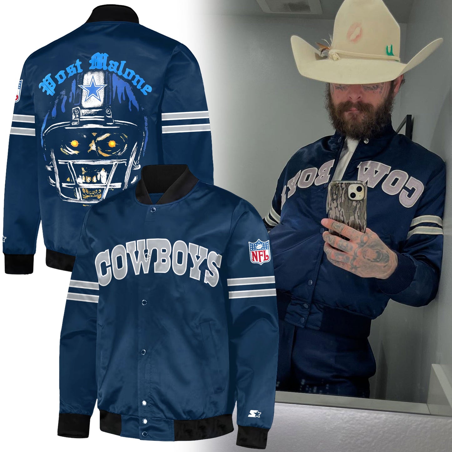Dallas Cowboys x Post Malone Limited Edition Bomber