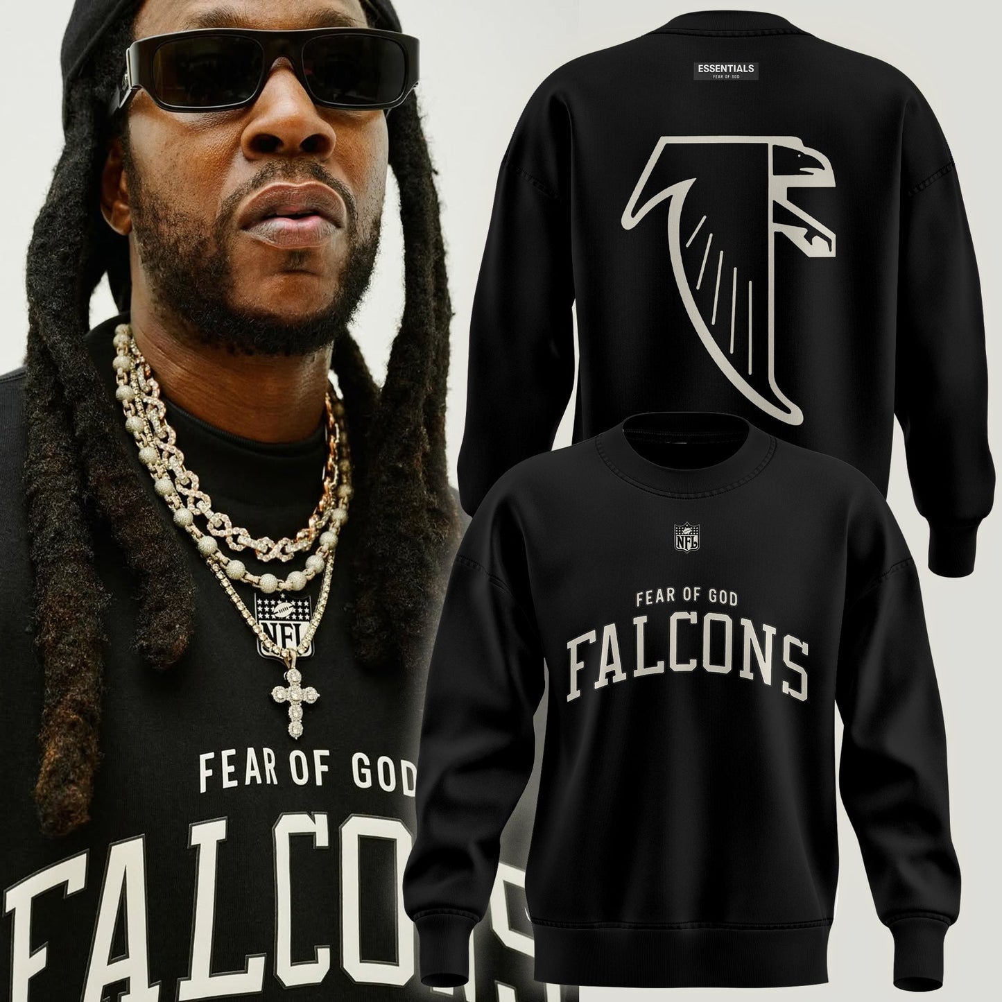 Limited Edition Fear of God x Atlanta Falcons Sweat 2025