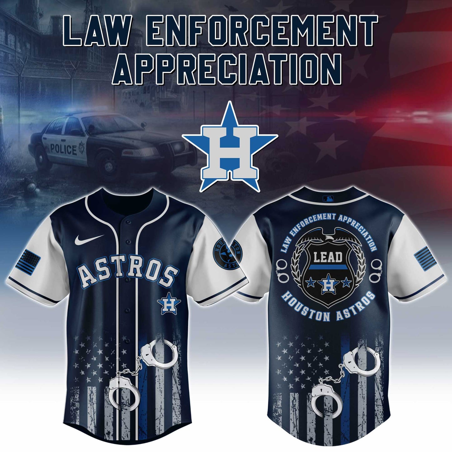 Houston Astros x Law Enforcement Appreciation Day Jersey Limited