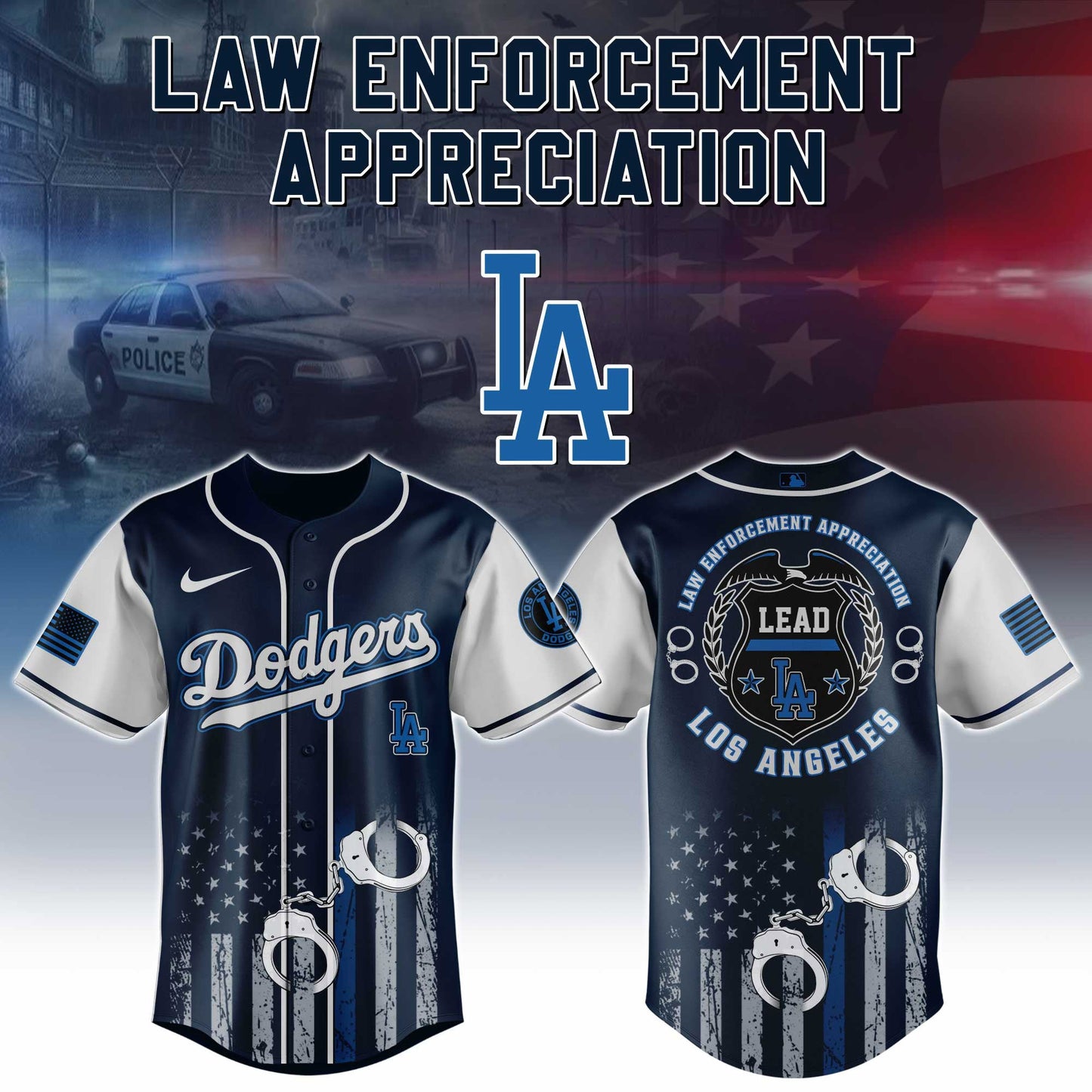 Los Angeles Dodgers x Law Enforcement Appreciation Day Jersey Limited