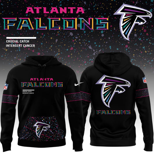 Atlanta Falcons Nike Black 2025 NFL Crucial Catch Limited Edition Hoodie