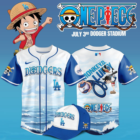 Los Angeles Dodgers MLB x One Piece Night Game Limited Edition Jersey 2025