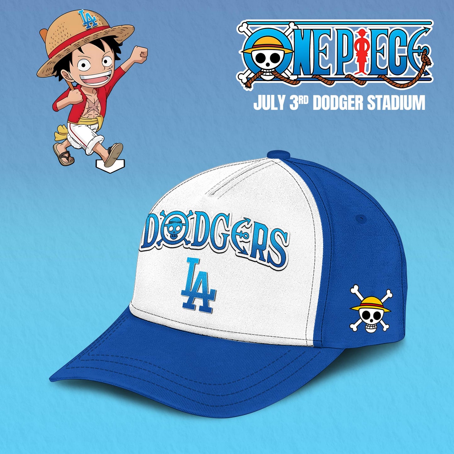 Los Angeles Dodgers x One Piece Night Game 2025 Limited Edition Hoodie