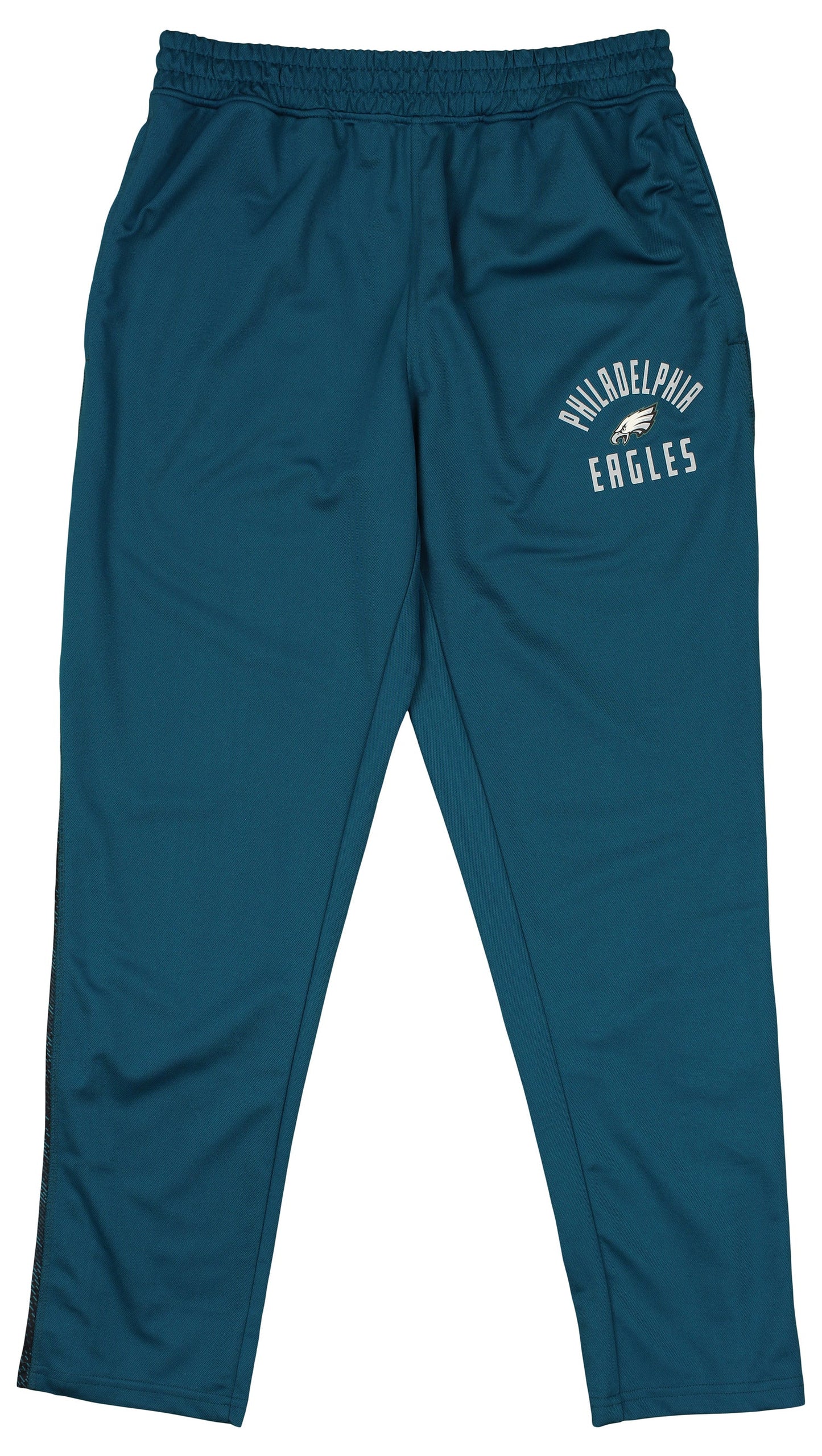 Zubaz NFL Men's Philadelphia Eagles Viper Accent Elevated Jacquard Track Pants