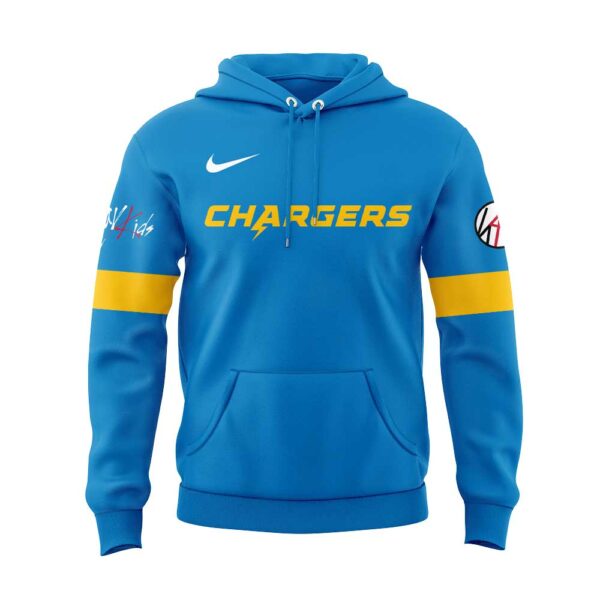 Limited Edition Los Angeles Chargers x ATE Show Signature Blue Hoodie