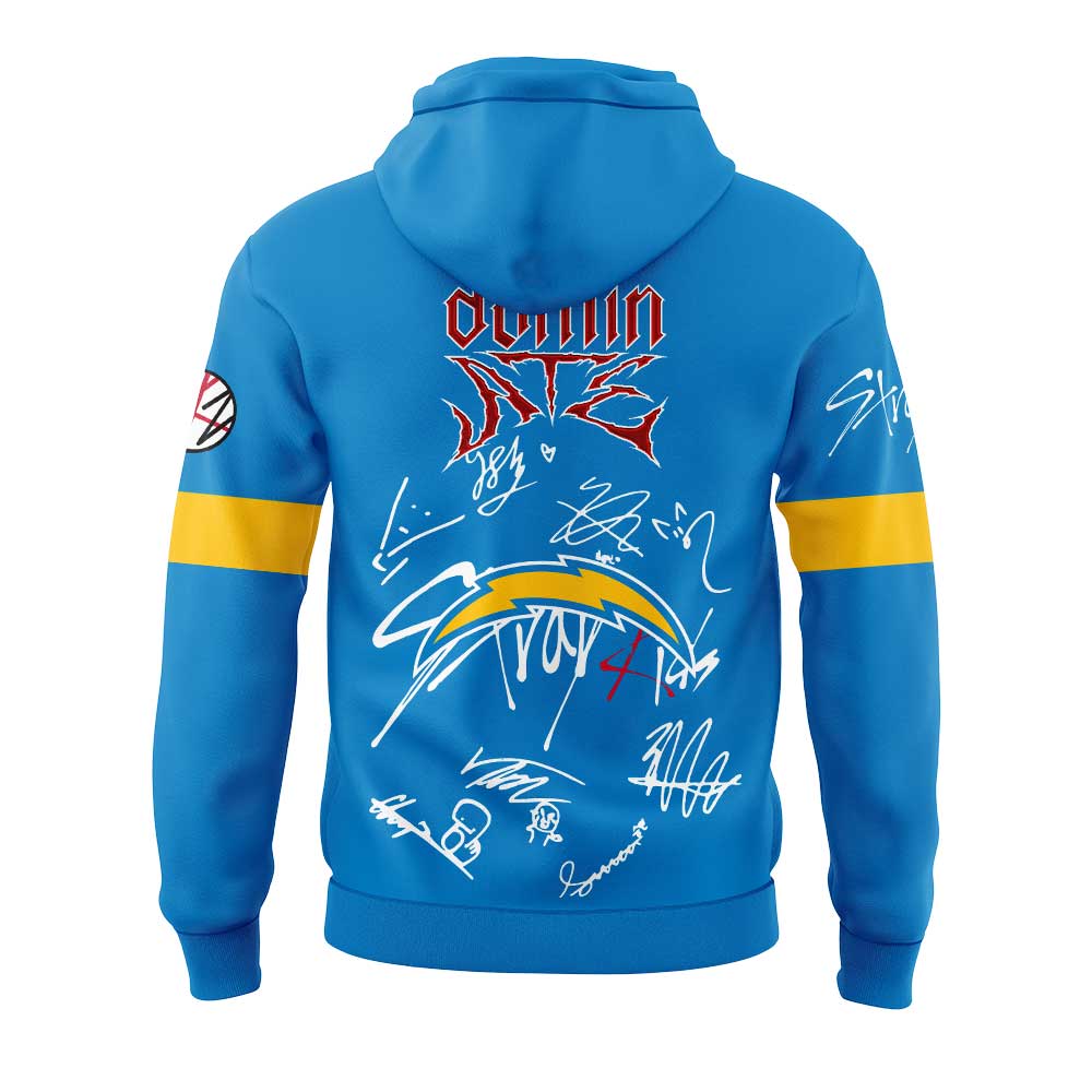 Limited Edition Los Angeles Chargers x ATE Show Signature Blue Hoodie