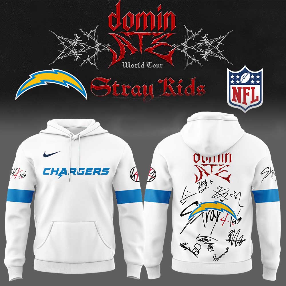 Limited Edition Los Angeles Chargers x ATE Show Signature White Hoodie