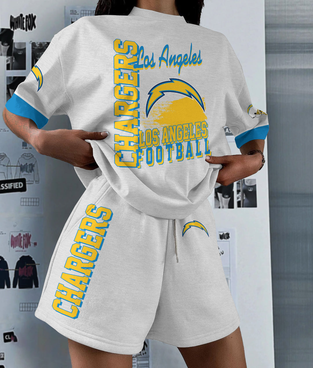 Los Angeles Chargers Limited Edition Women's T-Shirt & Short Set