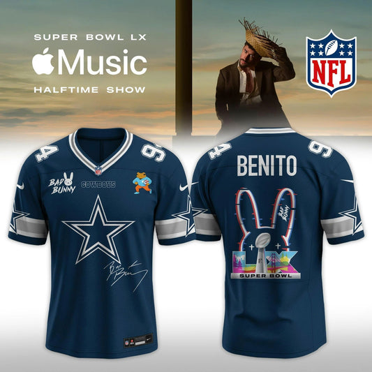 Dallas Cowboys Bad Bunny 2026 Super Bowl LX Customized Jersey