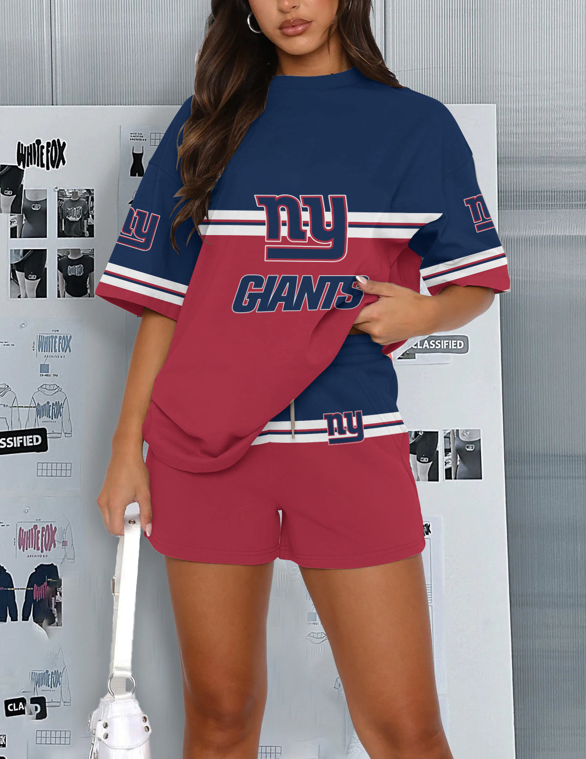 New York Giants Limited Edition Women's T-Shirt & Short Set