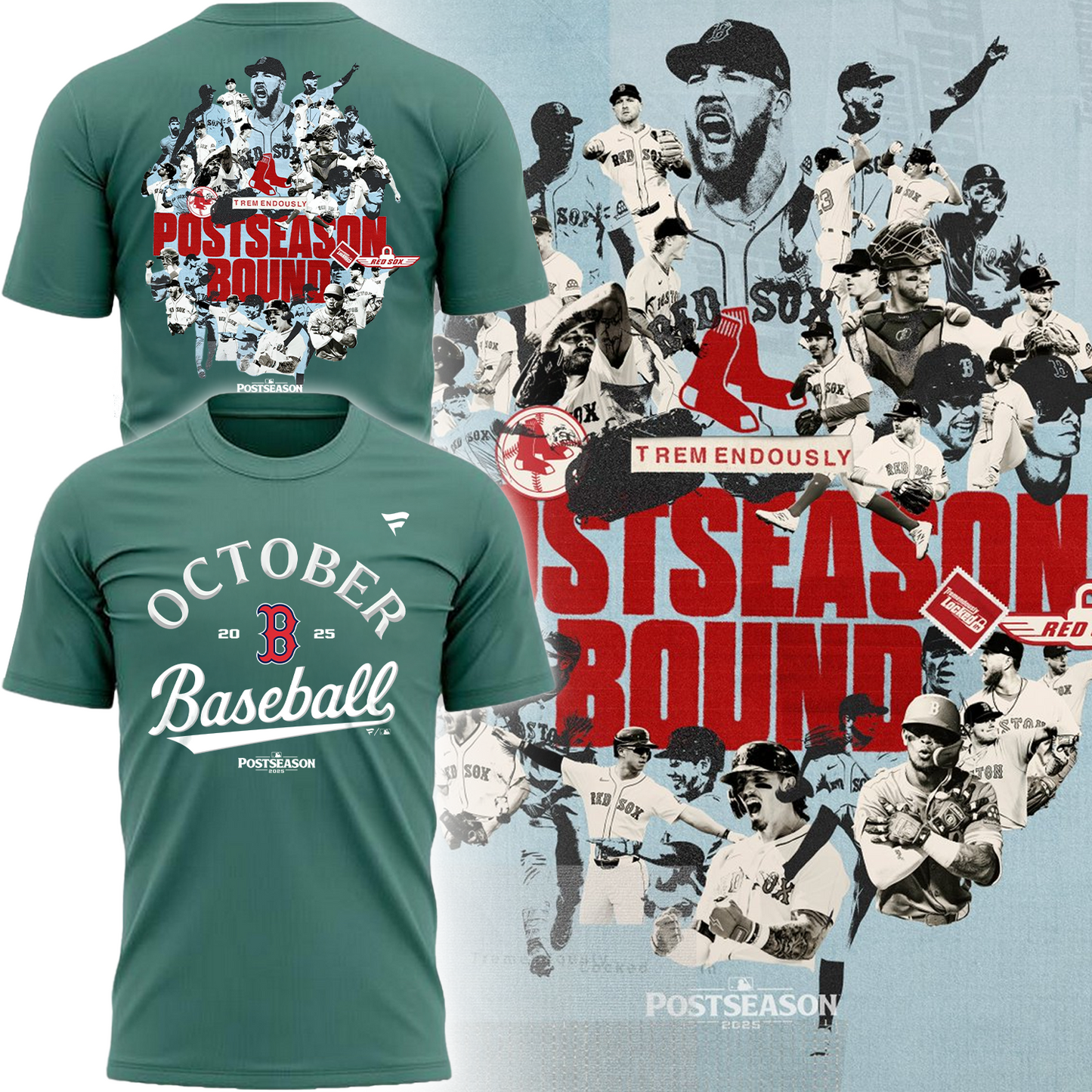 Special October Baseball Post Season 2025 Red Sox T-Shirt